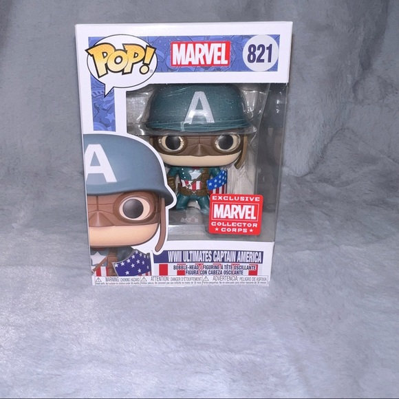 Funko POP! #821 WWII Ultimates Captain America. NIB